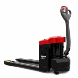 transpalette électrique manitou sur fond blanc