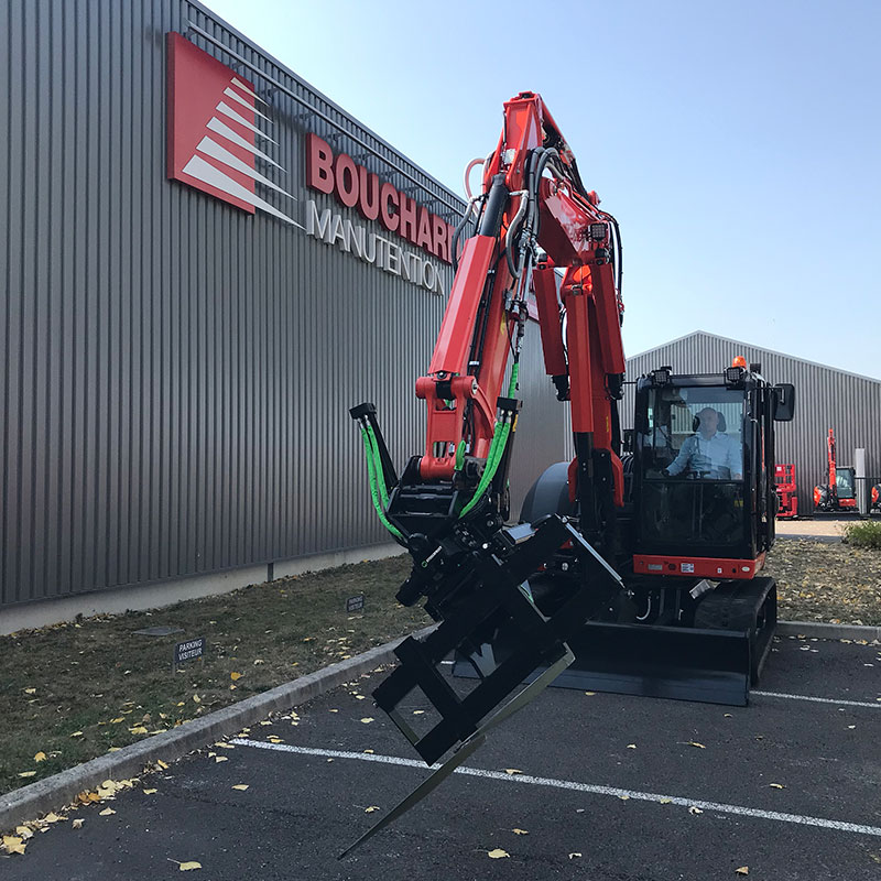 rotator sur mini pelle kubota