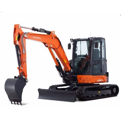 Kubota dévoile 3 mini-pelles entre 5 et 6 t encore plus robustes !