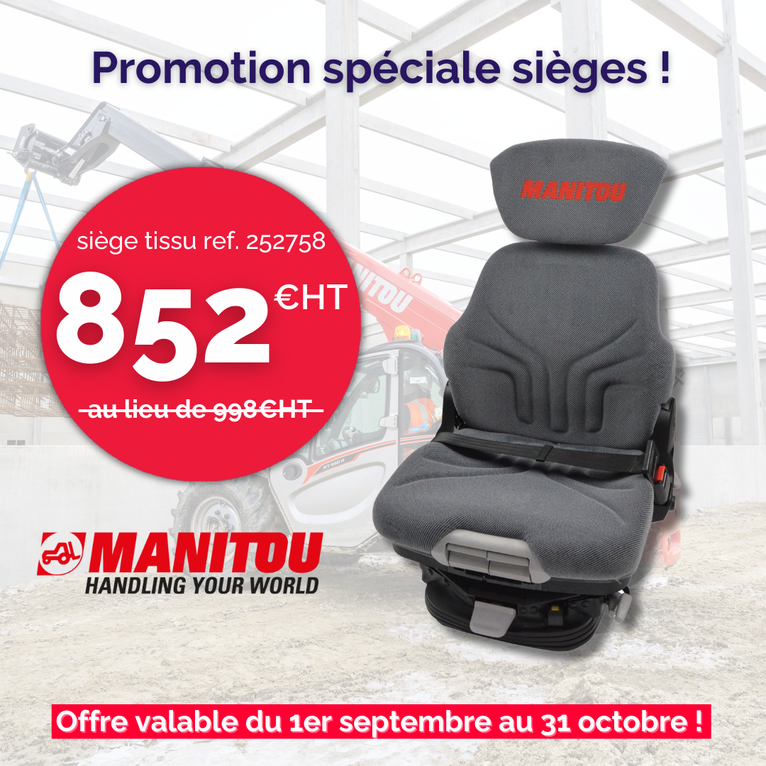 Promotion sièges MT Manitou