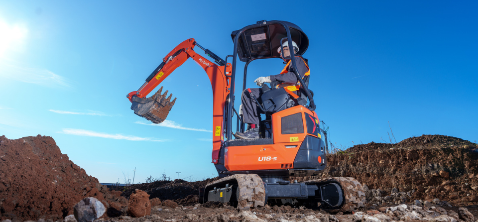 Nouvelle U18-5 Kubota chantier